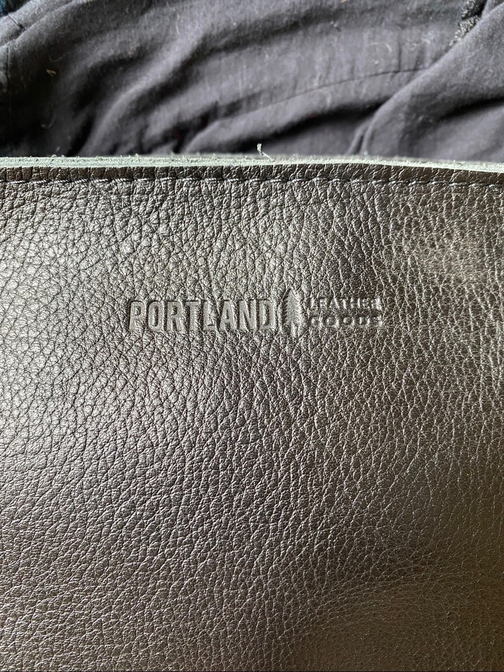 NWOT Portland Leather Goods Black Shoulder Bag - Picture 2 of 5